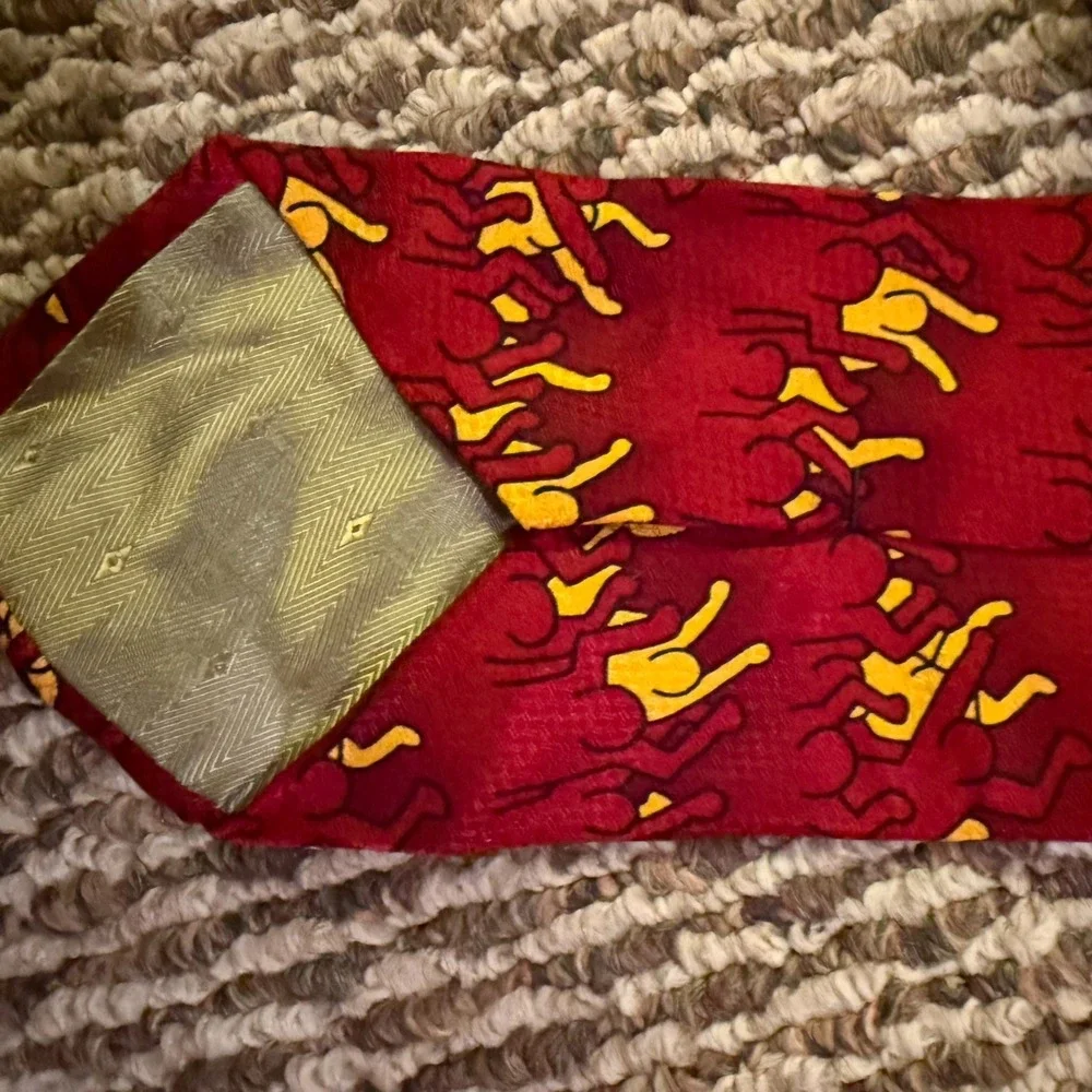Vintage Keith‎ Haring Silk Necktie From The Playboy Archives Limited Edition